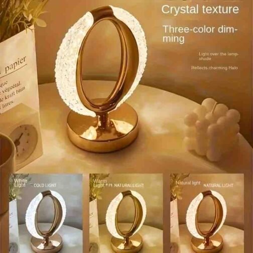 3 Mode Rechargable Crystal LED Lamp