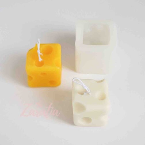 Scented Cheese Shape Candle - Image 3