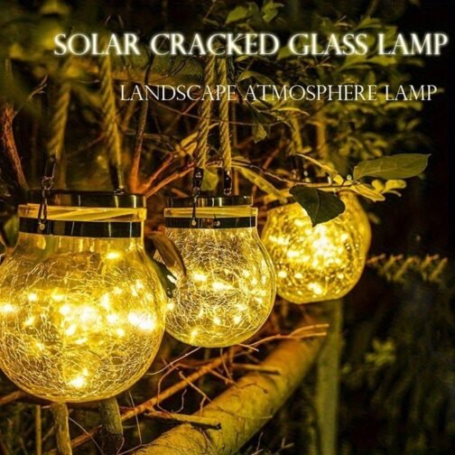 Solar Hanging Rechargable LED Jar (Imported) - Image 4