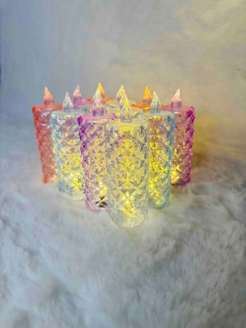 BG3 Smokeless RGB Crystal Large Candle (5 Inch) - Image 2
